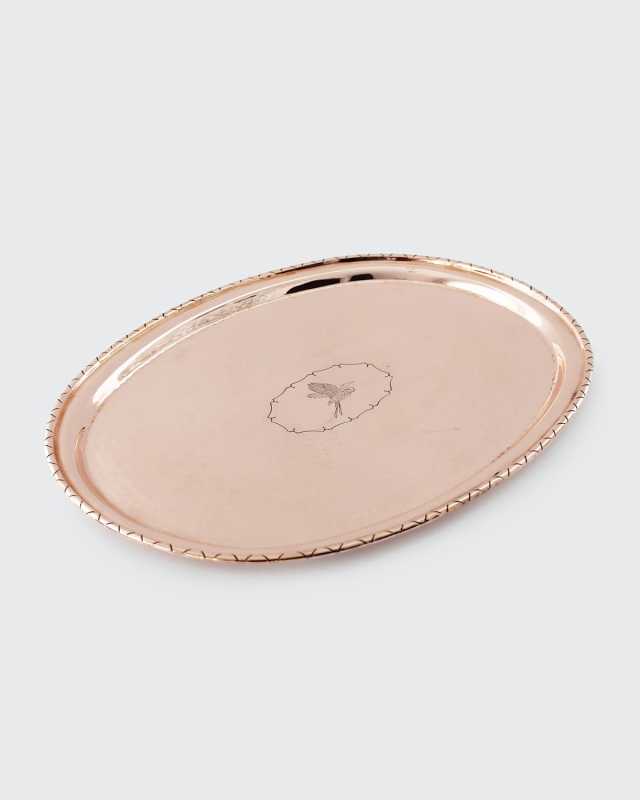 Antique RARE English Hugh Wallis Tray, Late 19th Century